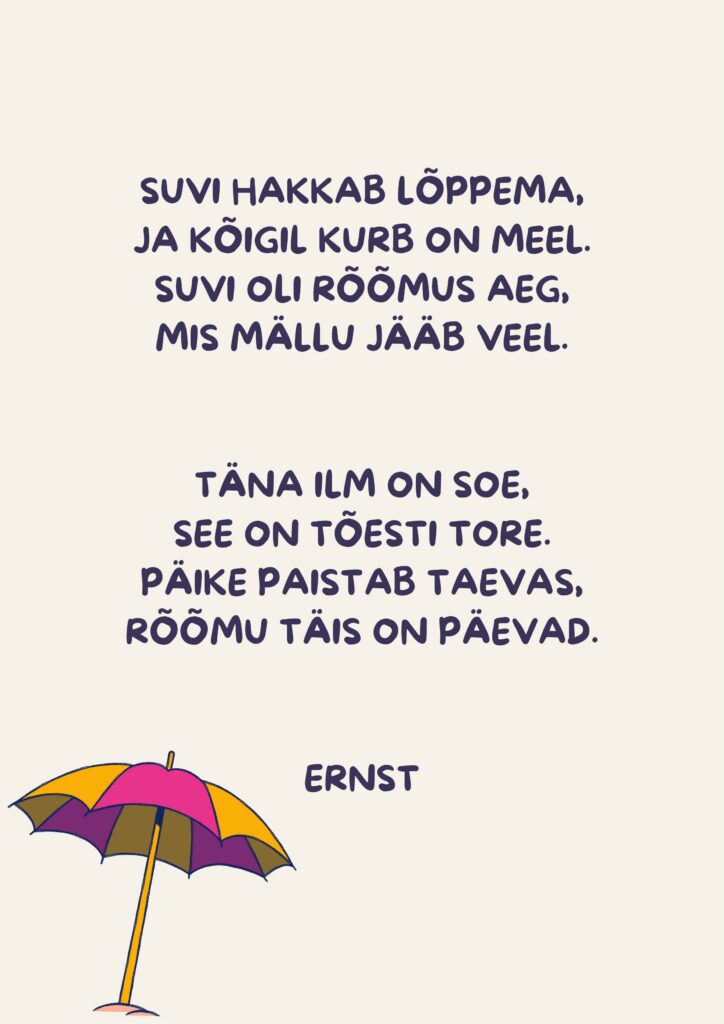 Purple Yellow Minimal Illustration National Umbrella Day Poster page 0001